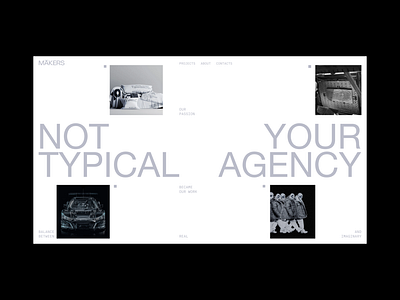 Makers Digital Agency Website Concept agency design digital figma typography ui ux web design website