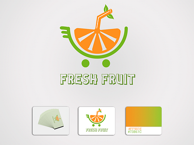 Fresh Fruit | Logo Design branding design fresh fruit fruit logo graphic design logo onlin shop logo