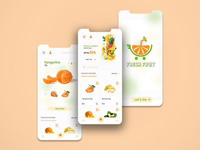 Fresh Fruit Application | App Design app application design fruit app onlineshop site ui ux