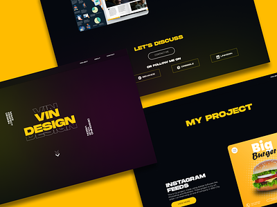 UI Design For My Personal Portfolio app design graphic design portfolio ui uiux ux web website