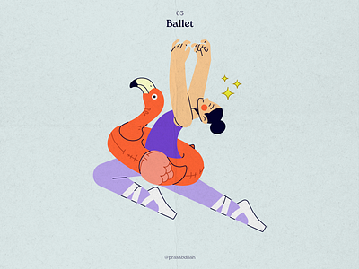 Illustration 03 - Ballet drawing illustration
