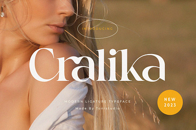 Cralika Modern Ligature Serif classy font display font elegant font fashion ligature font ligatures logo font minimalist font modern font serif social media wedding font