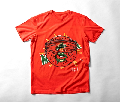 Monster Moon t-shirt (mirinda) branding graphic design logo
