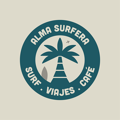 Alma Surfera Surf Logo app brand branding design graphic design illustration logo typography ui ux vector