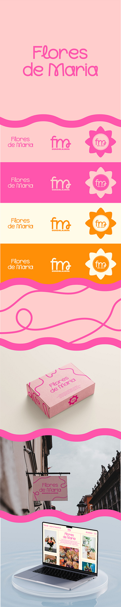 Flores De Maria Branding app brand branding design graphic design illustration logo logos ui ux vector website
