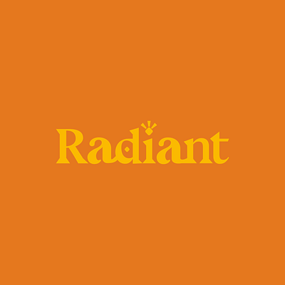 Radiant Skincare Logo brand branding design graphic design illustration logo logos typography ui ux vector