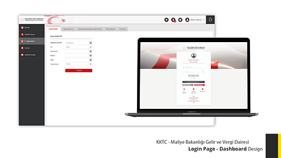 KKTC Vergi Dairesi Dashboard, Login Page design graphic design logo ui ux web website