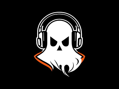 Ghost DJ logo branding design dj ghost graphic design icon illustration logo radio typography ui ux vector