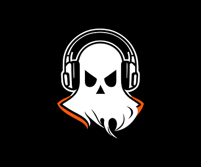 Ghost DJ logo branding design dj ghost graphic design icon illustration logo radio typography ui ux vector