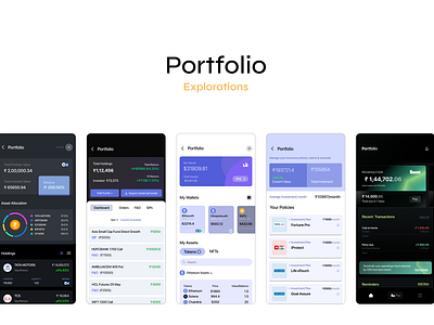 Investment Portfolio, PnL app ui fintech investment pnl portfolio portfolio management uiux