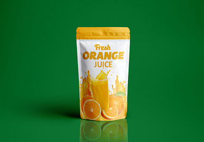 Orange Juice Pouch Design branding business identity graphic design packaging pouch pouch design product