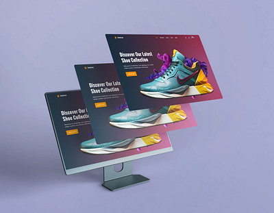 Shoes Store - Hero Section hero section landing page design landing page ui design ui ui design ui ux