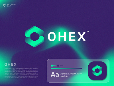 OHEX - 3D Animation Making Software / App Modern Logo Design 3d logo animation app logo brand identity branding bus business logo colorful logo logo logo design minimal logo minimalist logo modern logo o letter logo software company software logo vector