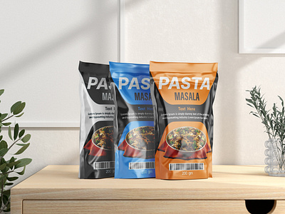 Pasta Pouch Design branding business identity corporrte design graphic design illustration marketing packaging pouch