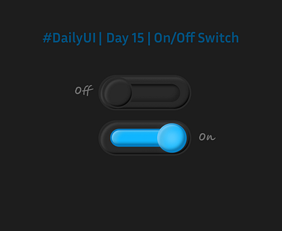 #DailyUi | Day 15 3d animation challenge dailyui design motion graphics onoff switch ui
