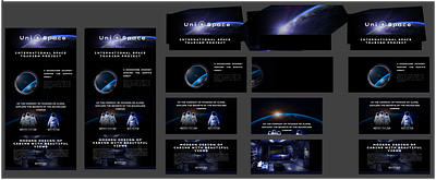 UniSpace Landing technical view branding graphic design illustration logo ui uiux ux vector web