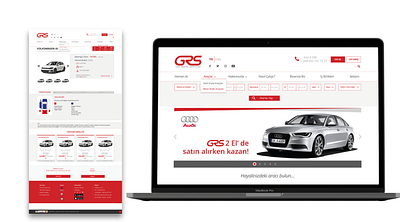 GRS Car Rental Services Website car dashboard design rentacar trade ui website