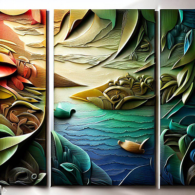 Wall Art - 3 panels, Amazon Forest IV amazon forest wall art
