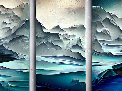 Wall Art - 3 panels Antarctica 3 panels antarctica wall art