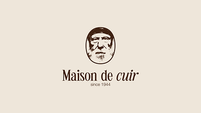 Maison de cuir branding graphic design leather logo