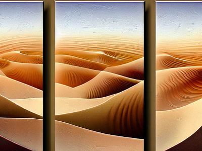 Wall Art - 3 panels Sahara Desert 3 panels desert sahara wall art