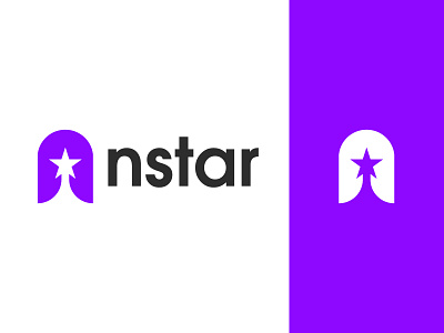 N Star letter logo mark | N modern logo Design n logo nstar