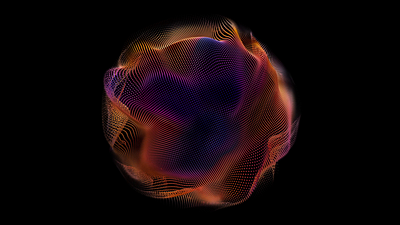 Looped Deformed Sphere from Particles 3d animation design houdini loop motion graphics particles redshift sphere