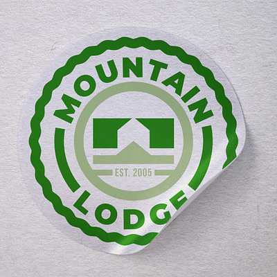 Mountain Lodge Visual Identity Design branding graphic design logo