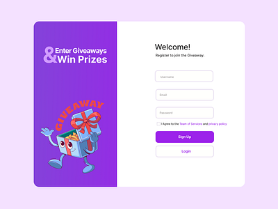 #097 Daily UI Challenge (Giveaway) dailychallenge dailyui figma interface mobiledesign ui uidesign uiux ux uxdesign webdesign