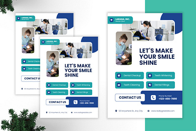 Project 01 - Dental Clinic Flyer (Print Design) business clinic creative dental dental clinic dental flyer dentist design flyer flyer template graphic design medical modern print print template promotion