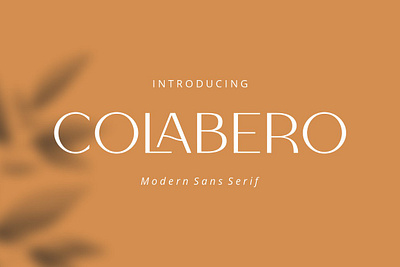 Colabero, Sans Serif Display Font awesome font beauty branding font cool font display font elegant font gorgeous font headline font ligature font logo font minimal font modern font modern sans serif font sans serif display font title font