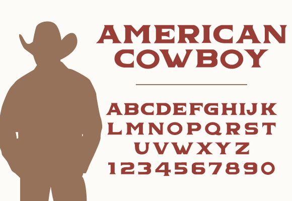 American Cowboy american cowboy cowboy font texas cowboy