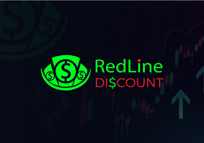 Redline Logo Design adobe illustrator creative crypto logo currency logo graphic design logo design logo designer logo maker minimalist professiona red green logo red logo