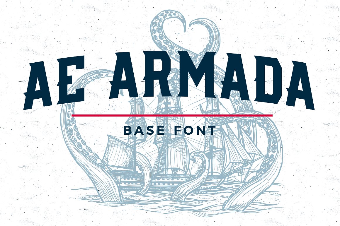 AE Armada Base Font by Creative Font Template on Dribbble