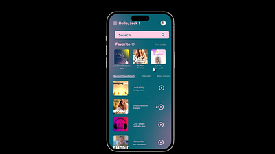 Daily UI #08 Music App