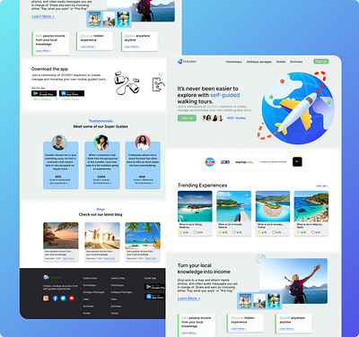 Traveler design graphic design ui ux