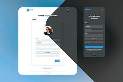 eFeza_Badge Generator App ui web development