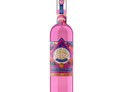 Pink Tequila - one flavour / many design bottle label branding colors label packaging packaging design