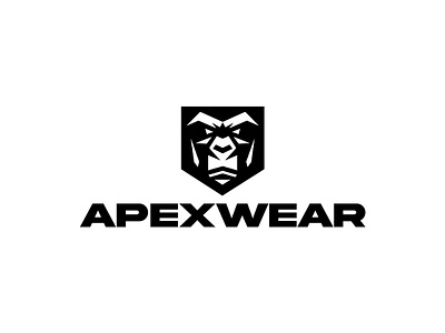 ApexWear : Sportswear Brand Logo apex logo apexwear gorilla fitness logo gorilla logo gorilla sportswear gorilla sportwear logo men apparel logo men clothing logo men fashion logo men sportswear logo men sportwear
