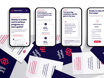 Mighty Mighty — Brand + Website Design brand identity coach branding coaching health branding identity design life coach logo design web design website design