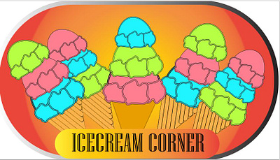 Ice Cream Logo graphic design logo