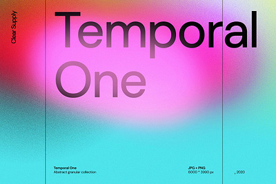 Temporal One abstract ambient background color colorful digital gradient grain noise temporal one