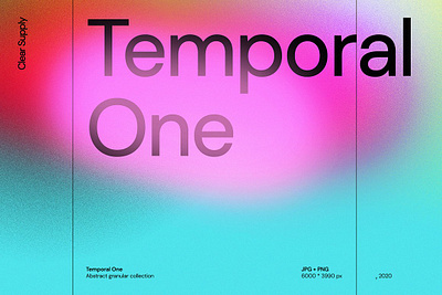 Temporal One ambient background color colorful digital gradient grain noise temporal one