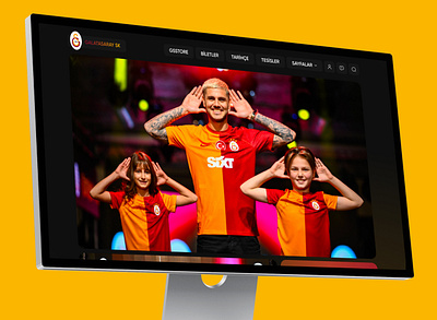 Galatasaray Sports Club Website Redesign design galatasaray landing page sport club website ui uidesing ux website