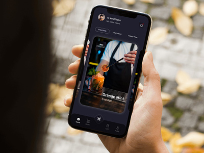 Resto Bar App UI app bar challenge cocktail figma mocktail mockup resto bar ui ui app ux