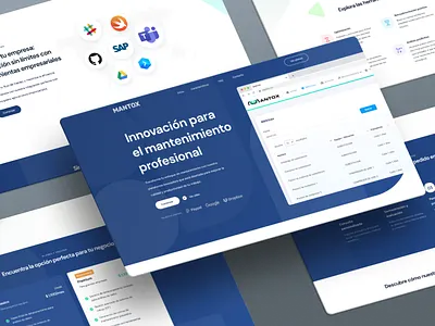 Landing page for spanish manteinance site landing manteinance ui ux web