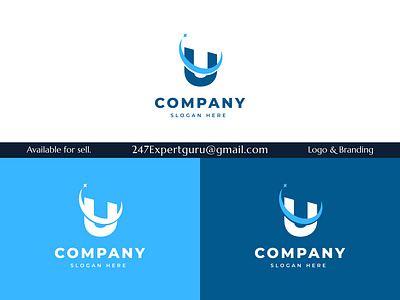 Letter u initial elegant logo design 3d branding graphic design logo modern logo motion graphics
