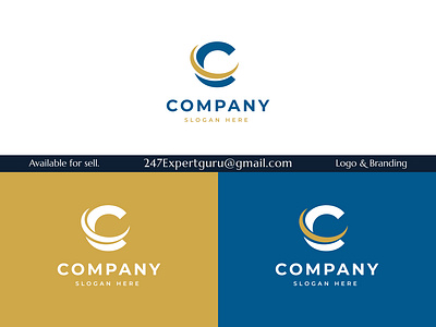 Letter c initial elegant logo design 3d animation graphic design modern logo motion graphics ui