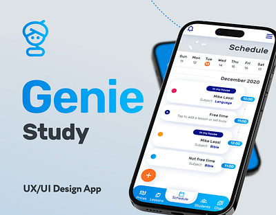 Genie Study | Ux/Ui Design App education figma mobile app mobile first ui ux