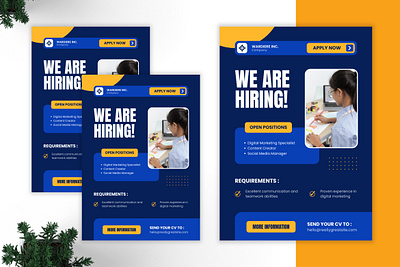 Project 02 - We Are Hiring Poster (Print Design) business company corporate creative design graphic design hiring hiring poster job vacancy modern poster poster template print print design print template we are hiring